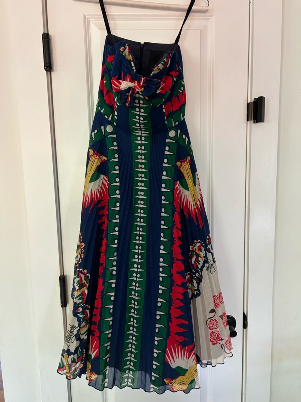NWT Anthropologie Anna Sui strapless midi dress, 4 - Picture 7 of 9